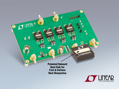 集成散熱器的 DC/DC µModule 降壓型穩(wěn)壓器提供高達(dá) 26A 電流