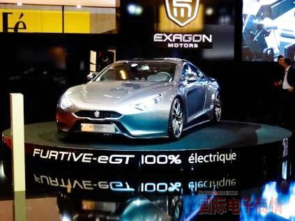 2012年度巴黎車展:法國車廠Exagon Motors的電動車款Furtive-eGT